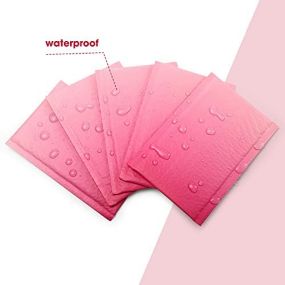 NEW 10 Pink Gradient Ombre Bubble Poly Mailers - Picture 3 of 4